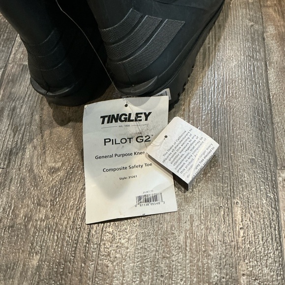 Tingley Men's Black Waterproof Boots Size 11 - Picture 7 of 7